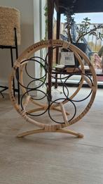 Wijnrek van bamboe en Metaal, Ophalen, Gebruikt, Minder dan 5 flessen, Minder dan 50 cm