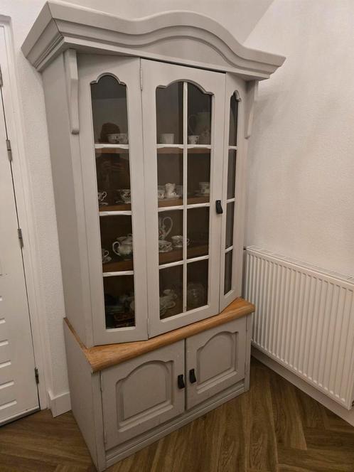 Gerestaureerde vitrinekast, Huis en Inrichting, Kasten | Vitrinekasten, Zo goed als nieuw, 50 tot 100 cm, 25 tot 50 cm, Ophalen