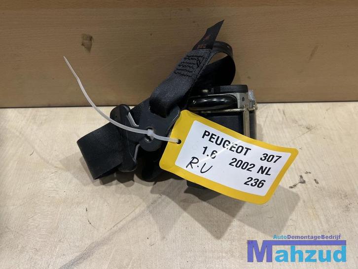 PEUGEOT 307 rechts voor gordel (5 deurs) 2000-2007, Auto-onderdelen, Interieur en Bekleding, Peugeot, Gebruikt, Ophalen of Verzenden
