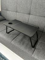Handige laptoptafel met bekerhouder bijna niet gebruikt!, Huis en Inrichting, Tafels | Sidetables, Ophalen, Kunststof, Zo goed als nieuw