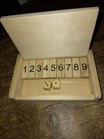 Shut the box reis versie, Hobby en Vrije tijd, Gezelschapsspellen | Bordspellen, Ophalen of Verzenden, Zo goed als nieuw