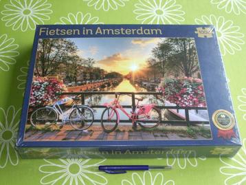 Nieuw in seal: Fietsen in Amsterdam - 1000 stukjes