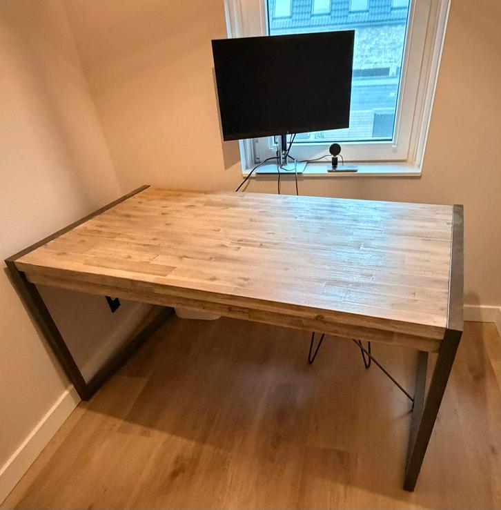 Mooie eettafel - 160 x 90 x 78, Huis en Inrichting, Tafels | Eettafels, Gebruikt, 50 tot 100 cm, 150 tot 200 cm, Vier personen