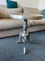 Bijzettafel barok stijl, brocante, metalen tafeltje, Ophalen, 50 tot 100 cm, 50 tot 75 cm, Rond