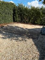 Gemoffelde betonnen tegels, Tuin en Terras, Tegels en Klinkers, Ophalen, Gebruikt, 10 m² of meer, Beton