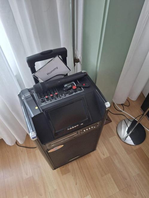 Karaoke mobiele muziek box, Audio, Tv en Foto, Karaoke-apparatuur, Zo goed als nieuw, Ophalen of Verzenden