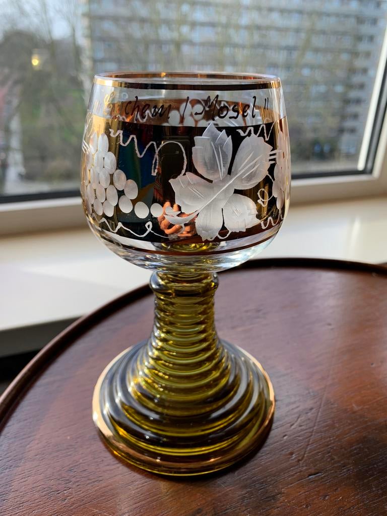 Roemer wijnglas “Bochem / Mosel”, Ophalen of Verzenden, Gebruikt, Overige typen