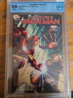 Invincible Iron Man #10 CBCS 9.8 - Hoekje Case Beschadigd, Eén comic, Marvel Comics, Europa, Ophalen of Verzenden