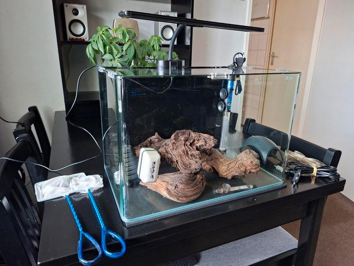Blau aquarium compleet, Dieren en Toebehoren, Vissen | Aquaria en Toebehoren, Gebruikt, Leeg aquarium, Ophalen