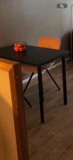 LINMONN / ADILS - zwarte bureau tafel, Ophalen, In hoogte verstelbaar, Nieuw