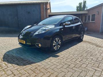 Nissan Leaf 2014 Zwart beschikbaar voor biedingen