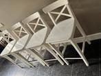 Witte barkruk ikea, 4 krukken, Ophalen, Gebruikt