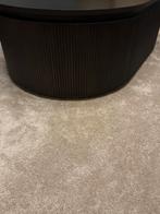 Donkerbruine Mango Houten Salontafel, Gebruikt, 100 tot 150 cm, Minder dan 50 cm, Ovaal