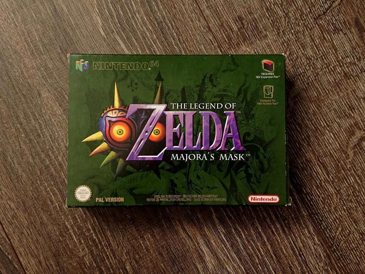 Legend of Zelda: Majoras Mask N64 cid compleet NEAR MINT, Spelcomputers en Games, Games | Nintendo 64, Zo goed als nieuw, Avontuur en Actie
