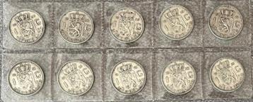 10 zilveren guldens; 1955 (1 st) 1956 (2 st) en 1958 (7 st) beschikbaar voor biedingen