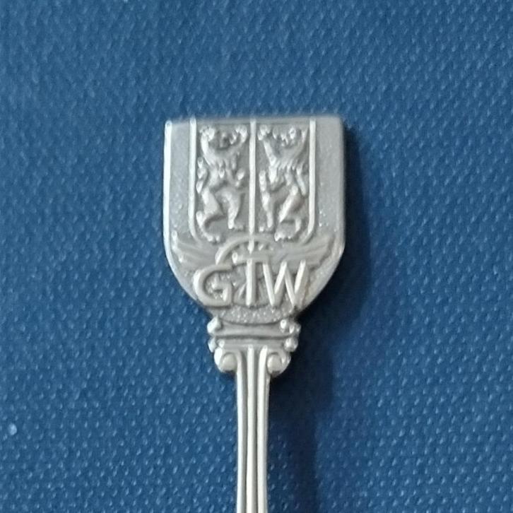 verzilverd lepeltje GTW Doetinchem (Pleet 90), transport, OV, Antiek en Kunst, Antiek | Bestek, Ophalen of Verzenden