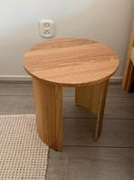 Bijzettafel rond hout, Ophalen, Minder dan 55 cm, Rond, Zo goed als nieuw