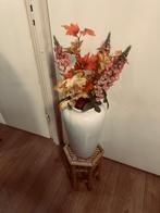 Mooie vaas incl bloemen, Huis en Inrichting, Woonaccessoires | Vazen, Ophalen of Verzenden, Zo goed als nieuw