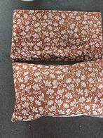 Kussens - 1 gevuld, 1 hoes - €5, Ophalen of Verzenden, Gebruikt, Bruin, Rechthoekig