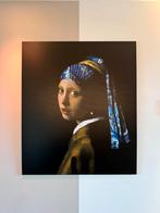 XXL Meisje met de parel op dibond 175x150, Antiek en Kunst, Kunst | Schilderijen | Modern, Ophalen of Verzenden