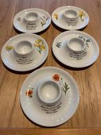 Te koop 5 mooie eierdopjes Marjolein Bastin Wedgwood, Ophalen of Verzenden