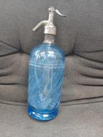 Oude vintage spuitfles soda fles/ Siphon blauw, Ophalen