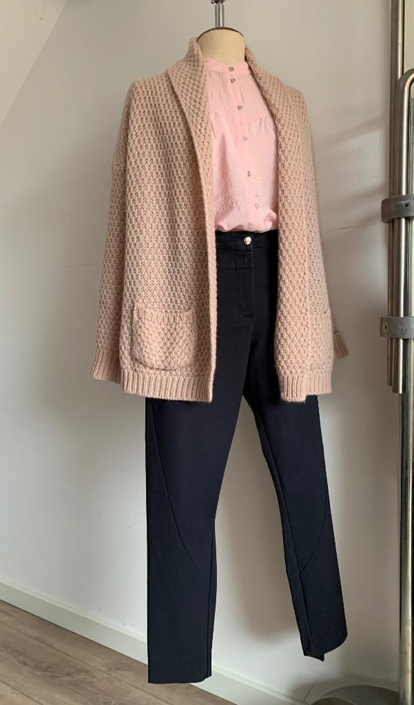 Josephine & Co vest oversized sjaalkraag lt. roze beige S/36, Kleding | Dames, Truien en Vesten, Zo goed als nieuw, Maat 36 (S)