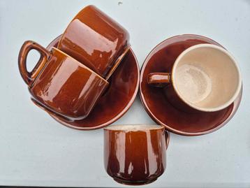 Vintage, 4 koffie kopjes  beschikbaar voor biedingen