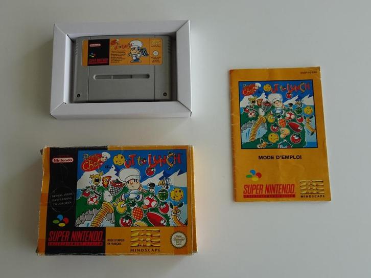 Pierre Le Chef is Out to Lunch compleet voor Super Nintendo, Spelcomputers en Games, Games | Nintendo Super NES, Zo goed als nieuw