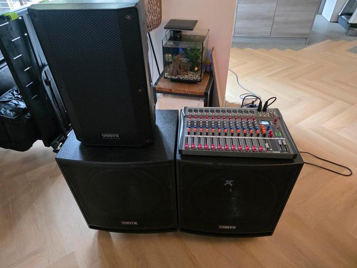 2x 18 inch Subwoofer - 1000W per stuk, Audio, Tv en Foto, Luidsprekers, Gebruikt, Subwoofer, 120 watt of meer, Overige merken