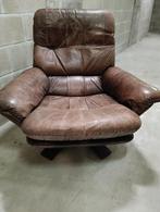 Relax stoel, leer, Huis en Inrichting, Ophalen, 75 tot 100 cm, Leer, 50 tot 75 cm