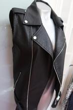 zwarte lederlook bodywarmer Drole de Copine S, Zwart, Ophalen of Verzenden, Zo goed als nieuw, Maat 36 (S)