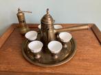 Mooie, bijzondere, vintage arabische koffieset uit Nazareth, Ophalen of Verzenden