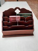 Grote zware brocante houten brievenbak/postbak, Antiek en Kunst, Ophalen of Verzenden