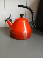 Le Creuset fluitketel 1.6l Kersenrood, Ophalen of Verzenden, Gebruikt