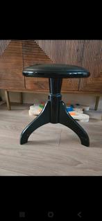 Piano kruk zwart, Ophalen of Verzenden, In hoogte verstelbaar, Gebruikt, Hout