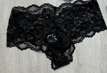 Kanten slip zwart, maat M, nieuw gay / hetero beschikbaar voor biedingen