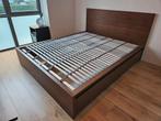 Malm bed (160x200, lattenbodems, lades), Huis en Inrichting, Slaapkamer | Bedden, Ophalen, Bruin, Tweepersoons, Zo goed als nieuw