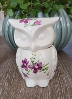 Uil doosje Hammersley Porselein met paarse viooltjes, Ophalen of Verzenden, Zo goed als nieuw, Dier