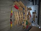 Grote houten treinbaanset met Thomas de trein treintjes, Kinderen en Baby's, Speelgoed | Houten speelgoed, Ophalen, Gebruikt, Overige typen