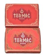 2 pakjes sigaretten Turmac Rouge cigarette pack no tin leeg, Verzenden, Zo goed als nieuw, Tabaksdoos of Verpakking