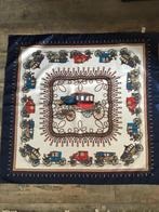 Vintage Sjaal/ Hoofddoek met Koetsen, Kleding | Dames, Mutsen, Sjaals en Handschoenen, Ophalen of Verzenden, Zo goed als nieuw