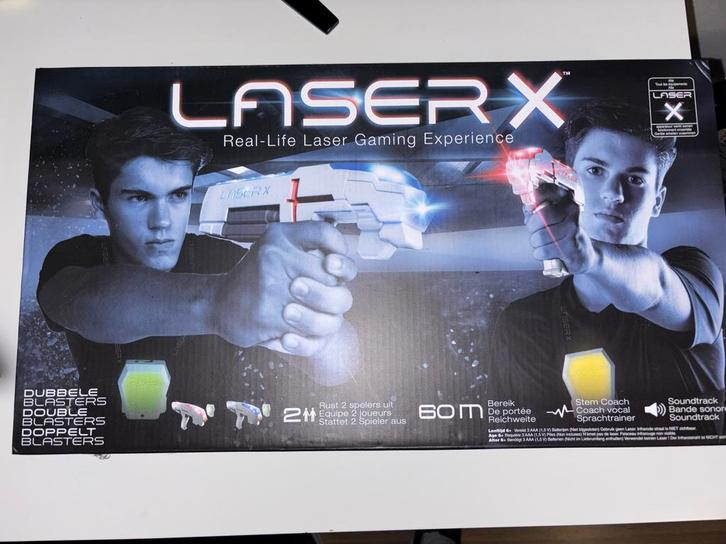 Laser X Dubbel Set - Compleet!, Kinderen en Baby's, Speelgoed | Overig, Zo goed als nieuw, Jongen of Meisje, Ophalen of Verzenden