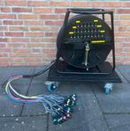 Haspel met 30m multikabel XLR 24 in/4 uit met flightcase, Ophalen, Gebruikt, Apparatuur