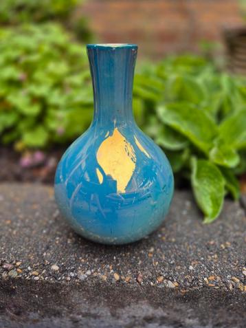 Blauw lusterglazuur vaas St Lukas Utrecht  beschikbaar voor biedingen