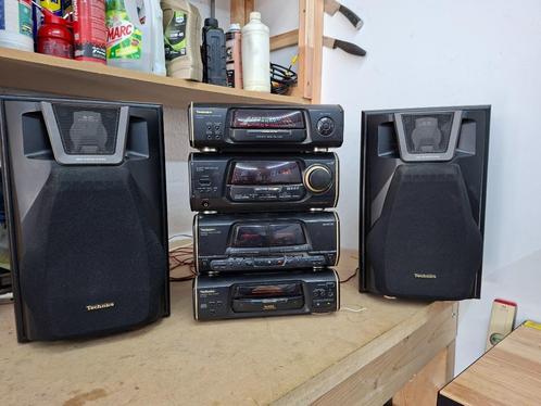 robuuste technics stereotoren radio cd dub cass equliazer, Audio, Tv en Foto, Stereo-sets, Gebruikt, Cassettedeck, Cd-speler, Tuner of Radio