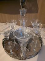 borrelglaasjes met plateau, Ophalen of Verzenden, Zo goed als nieuw, Borrel- of Shotglas