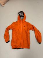 oranje technische snowboardjas shell Salomon large freeride, Sport en Fitness, Snowboarden, Ophalen of Verzenden, Gebruikt, Kleding