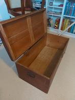 Oude houten kist, Ophalen, Gebruikt, 100 tot 150 cm, 75 tot 100 cm