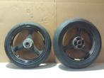 kawassaki ZX6R bj 98-99 set velgen met slicks, Ophalen of Verzenden, Gebruikt